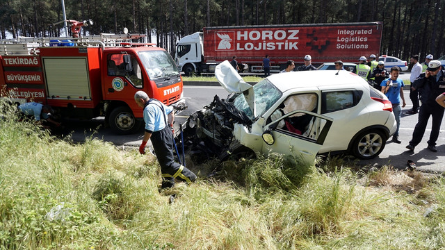 Tekirdağ'da trafik kazası