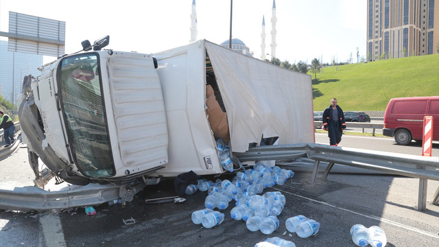 TEM Otoyolu'nda trafik kazası: 2 yaralı