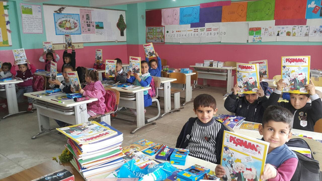 Terör mağduru çocuklara kırtasiye yardımı