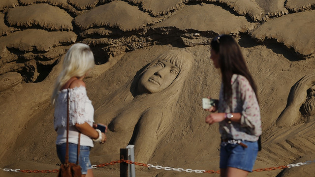 10. Uluslararası Kum Heykel Festivali başladı