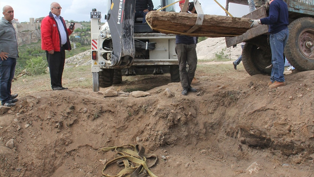 Ağaçlandırma çalışmasında tarih eser bulundu
