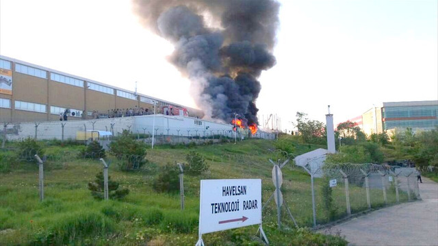 Ankara'da fabrika yangını