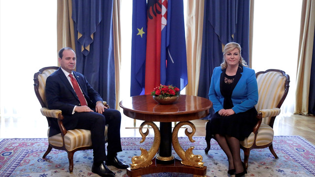 Arnavutluk Cumhurbaşkanı Nishani Hırvatistan'da