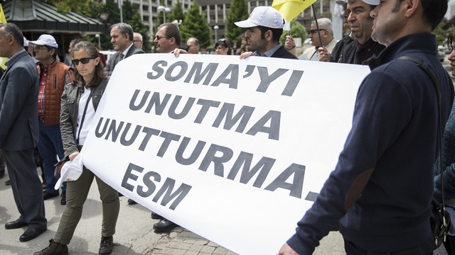 Başkentte Soma eylemi