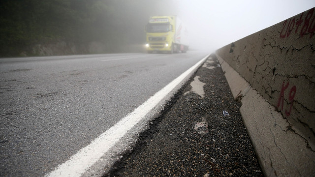 Bolu Dağı'nda yoğun sis
