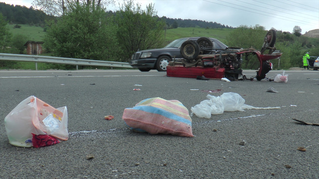Bolu'da tırla çarpışan motosikletin sürücüsü yaralandı