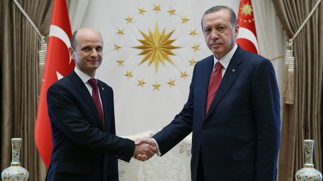 Cumhurbaşkanı Erdoğan, Makedonya'nın Ankara Büyükelçisi Mucunski'yi kabul etti