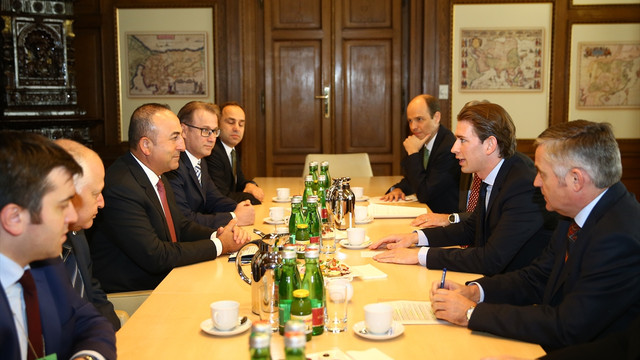 Dışişleri Bakanı Mevlüt Çavuşoğlu Viyana'da
