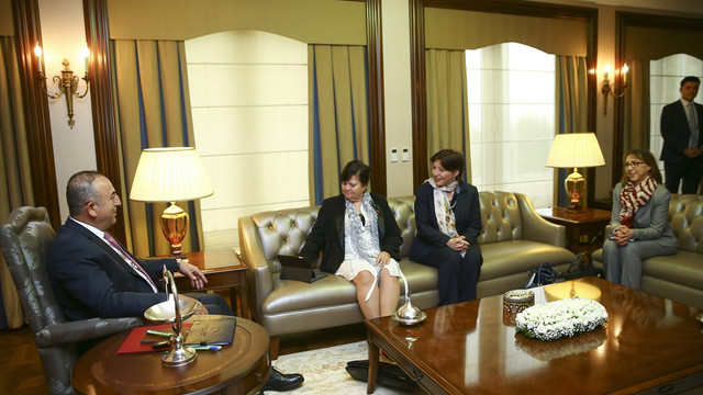 Çavuşoğlu, AKPM raportörleri Vuckovic ve Godskesen’i kabul etti