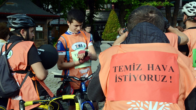 Doğa için pedal çevirdiler