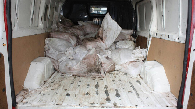 Edirne'de kaçak et operasyonu