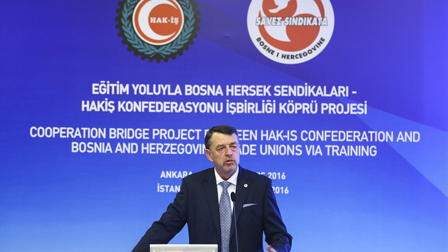 HAK-İŞ'ten Bosna Hersek sendikaları iş birliğinde Köprü Projesi