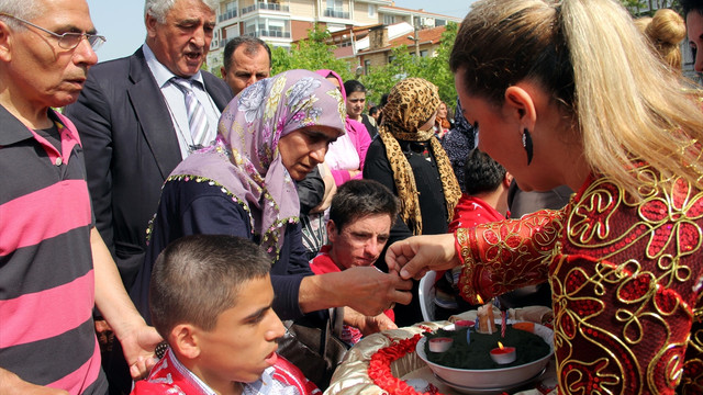 Engelli gençlerin askerlik sevinci