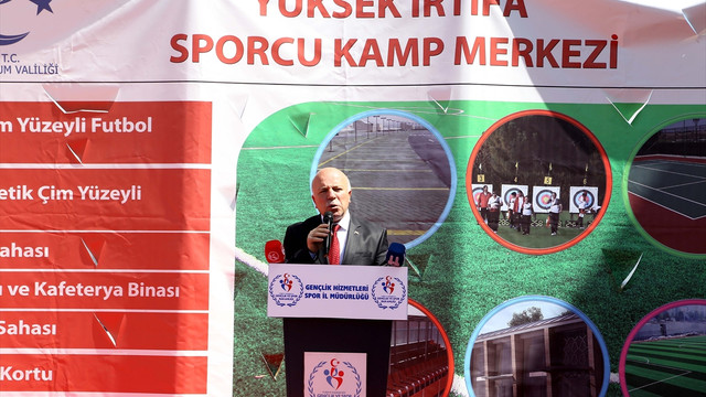 Erzurum'da sporcu kampının temeli atıldı