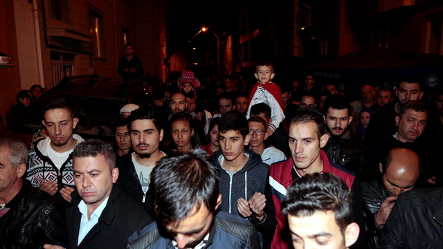 Eskişehir'de şehit evine taziye konvoyu