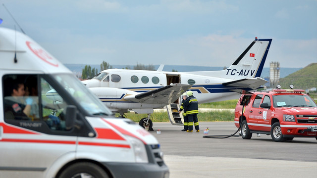 Eskişehir'de uçak kazası tatbikatı