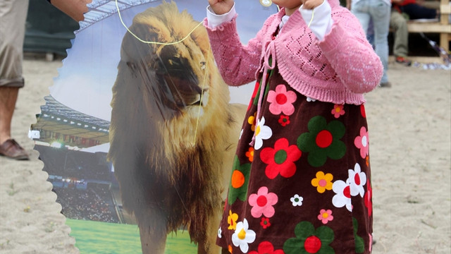 Fethiye'de şenlik havasında eylem