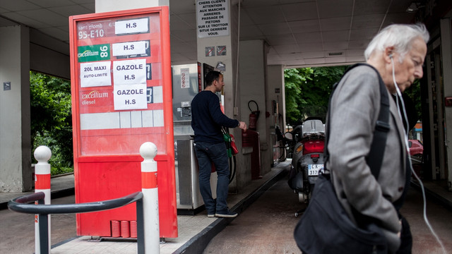 Fransa'daki benzin sıkıntısı