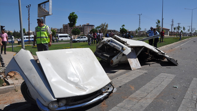 Gaziantepte trafik kazası: 1 ölü 1 yaralı