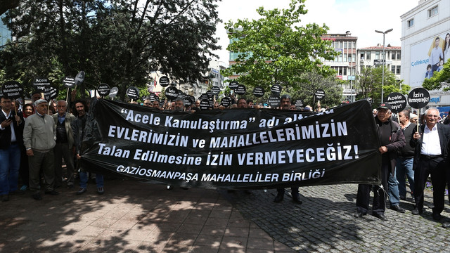 Gaziosmanpaşa'da kamulaştırma protestosu