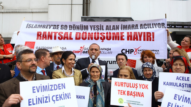 Gaziosmanpaşa'da kamulaştırma protestosu