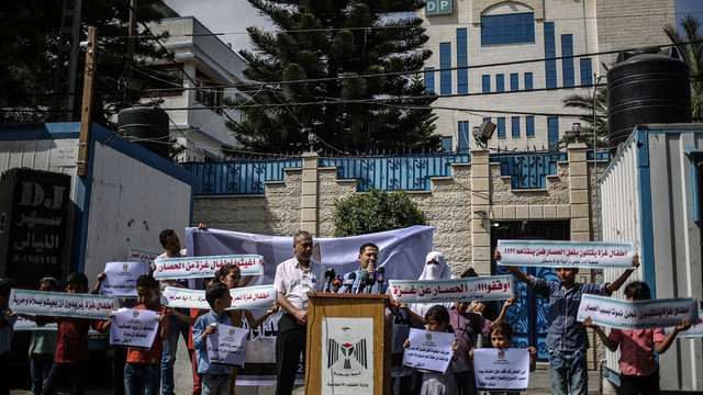 Gazzeli çocuklardan gösteri