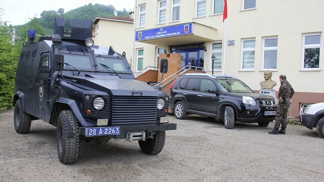 Giresun'da jandarma karakoluna taciz ateşi