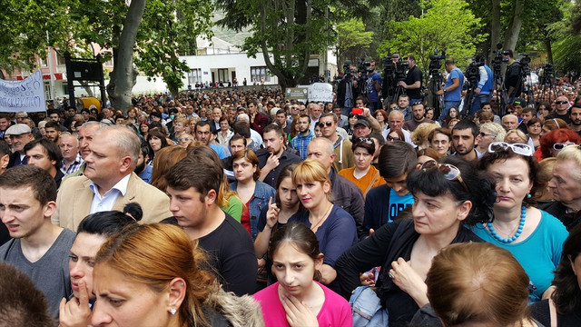 Gürcistan'da hükümet karşıtı eylem