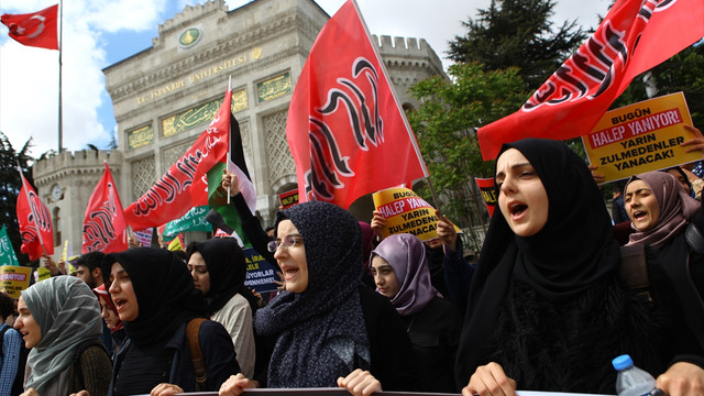 Halep saldırılarına tepkiler