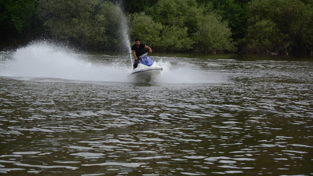 Hasankeyf'e jetski keyfi