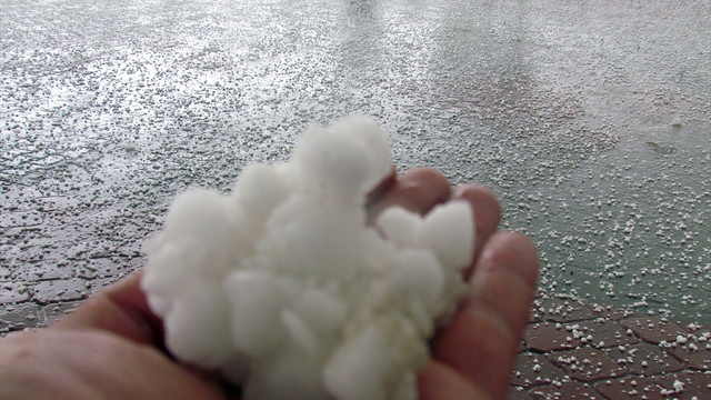 Iğdır'da dolu yağışı