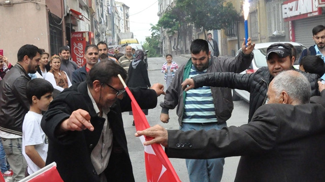 Kasımpaşa'da Binali Yıldırım kutlaması