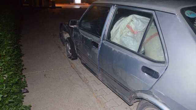 Kaza yapan araçta uyuşturucu bulundu