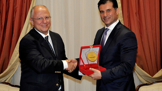 KKTC Başbakanı Özgürgün'ün kabulü