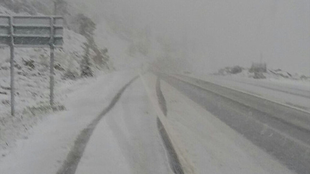 Konyada nisan ayında kar sürprizi