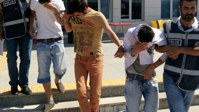 Marketten hırsızlık güvenlik kamerasında