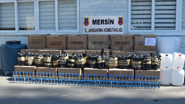 Mersinde sahte içki operasyonu