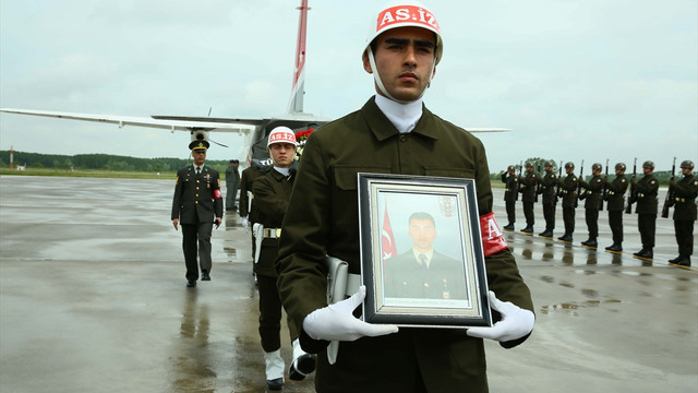 Şehit Piyade Uzman Onbaşı Erdalın naaşı Samsuna getirildi