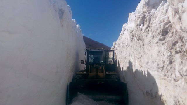 Orduda mayıs ayında kar mücadele devam ediyor