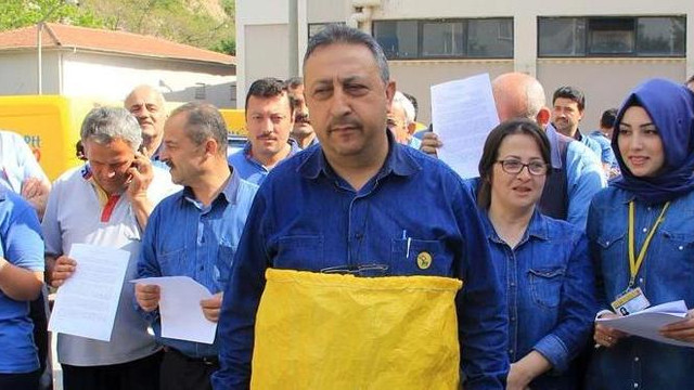 Samsunda postacılardan çuvallı protesto
