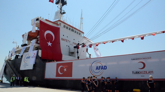 Somali'ye 11 bin ton gıda yardımı yola çıktı