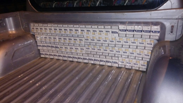 Stepnede gümrük kaçağı sigara