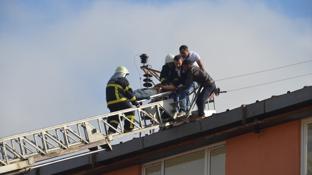 Tekirdağ'da, elektrik akımına kapılan işçi ağır yaralandı