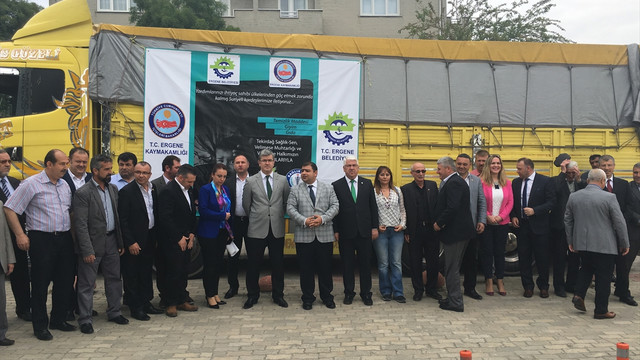 Tekirdağ'dan Suriyelilere yardım