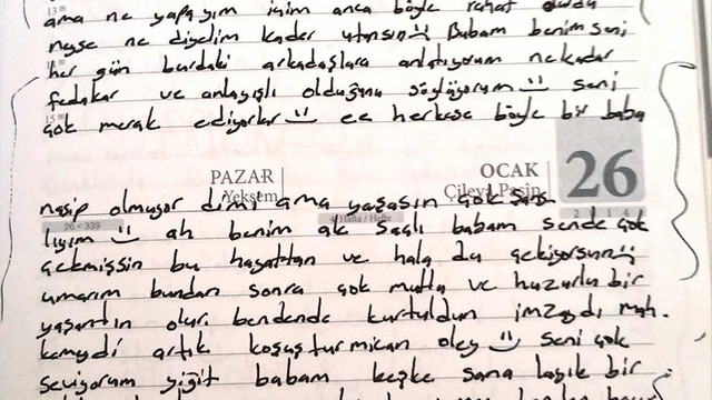 Teröristin not defterindeki pişmanlık satırları