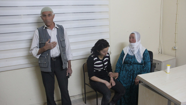 Mardinde teslim olan terörist Zehra K. ailesiyle buluştu