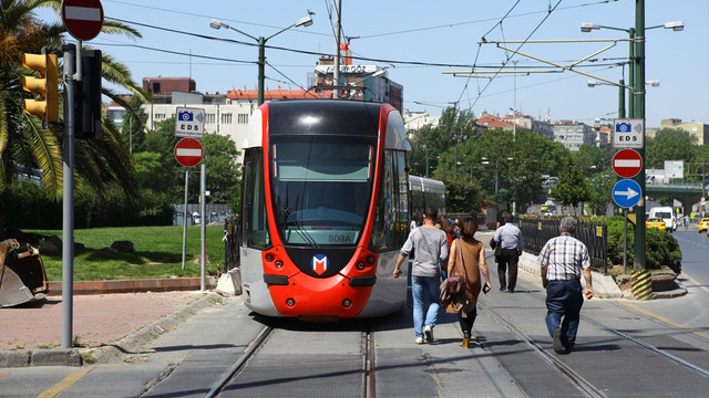 Tramvay hattında elektrik arızası