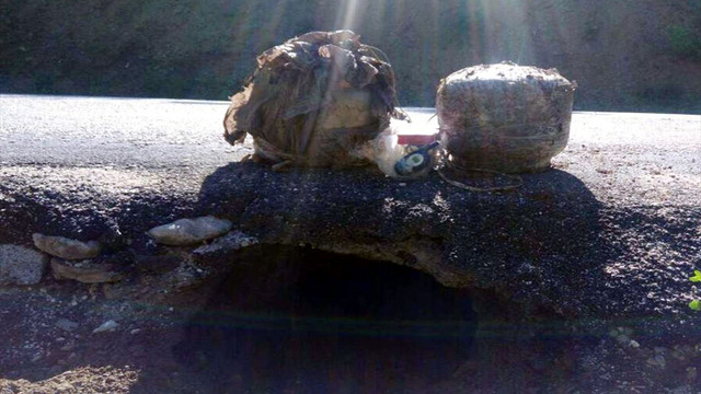 GÜNCELLEME - Tunceli'de karayoluna yerleştirilen patlayıcı imha edildi