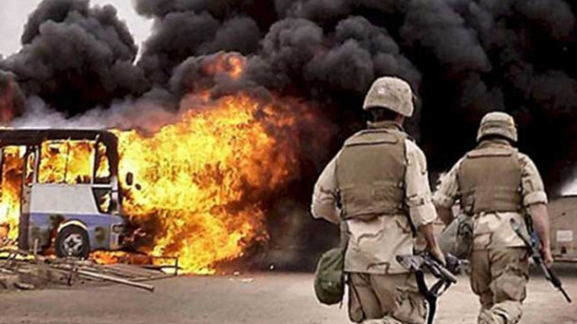 Bağdatta askeri kışlaya bombalı saldırı! 4 asker öldü 12 asker yaralı