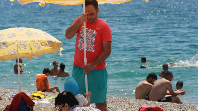 Antalya'da sıcak hava